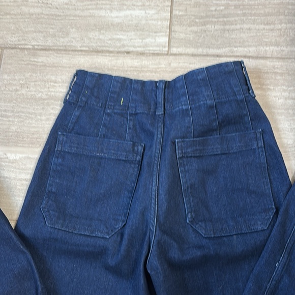 Maeve “the colette” dark wash wide leg crop. NWT - Picture 4 of 4